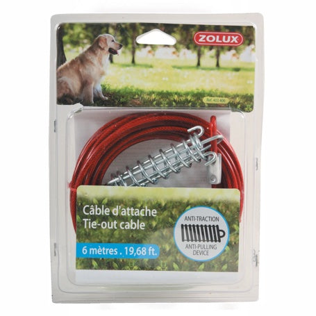 Cable D'Attache Avec Ressort 6 Mètres