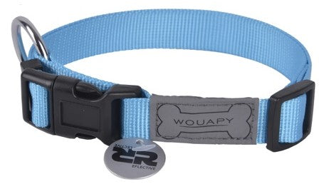 Collier nylon bleu wouapy