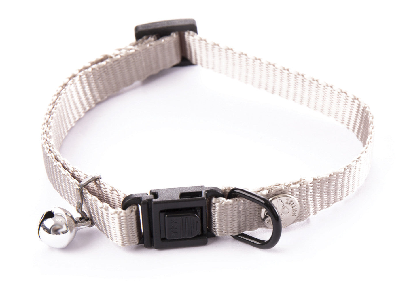 Collier pour chat en nylon gris