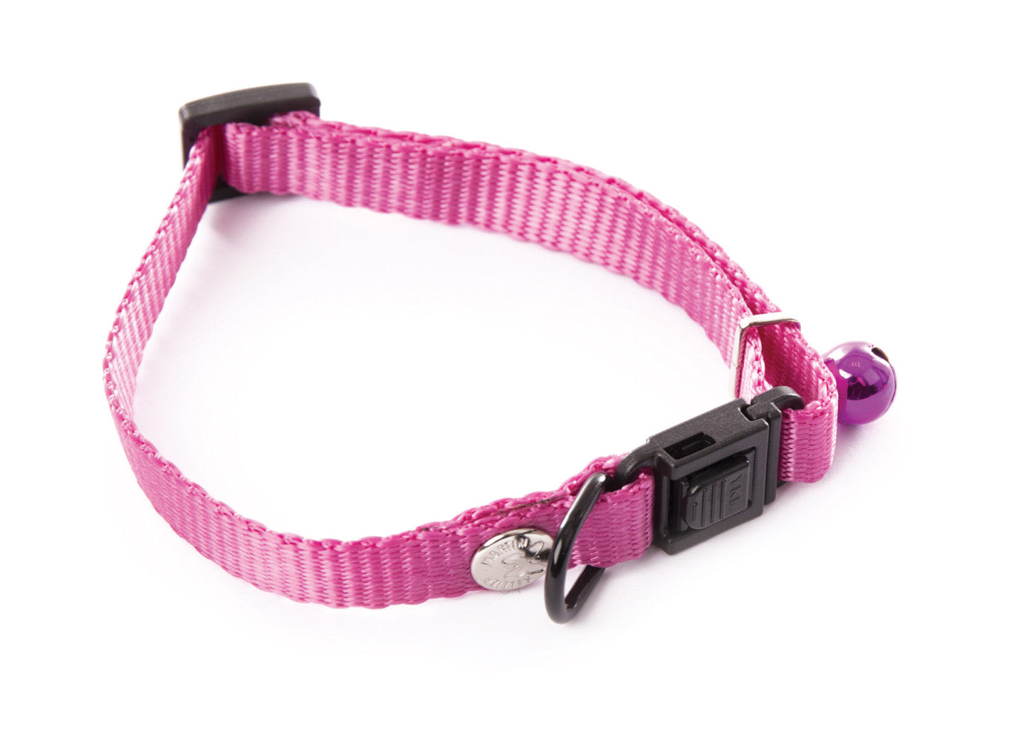 Collier pour chat en nylon rose