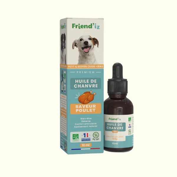 Huile de Chanvre pour Chien Petit et Moyen Friend'iz