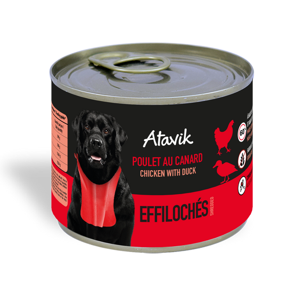 Effilochés de Poulet et Canard Atavik pour chien