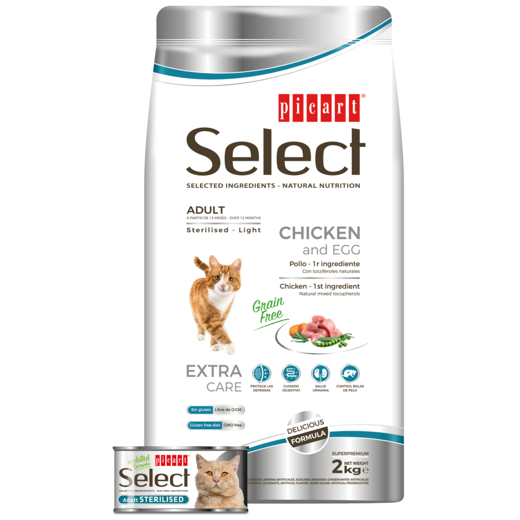 Croquettes Select Chat Stérilisé Sans Céréales Picart