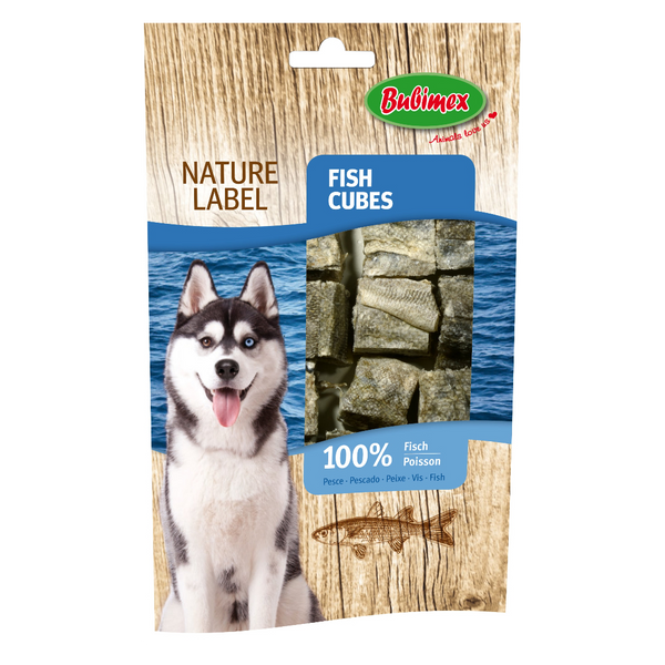 cubes de poissons pour chien