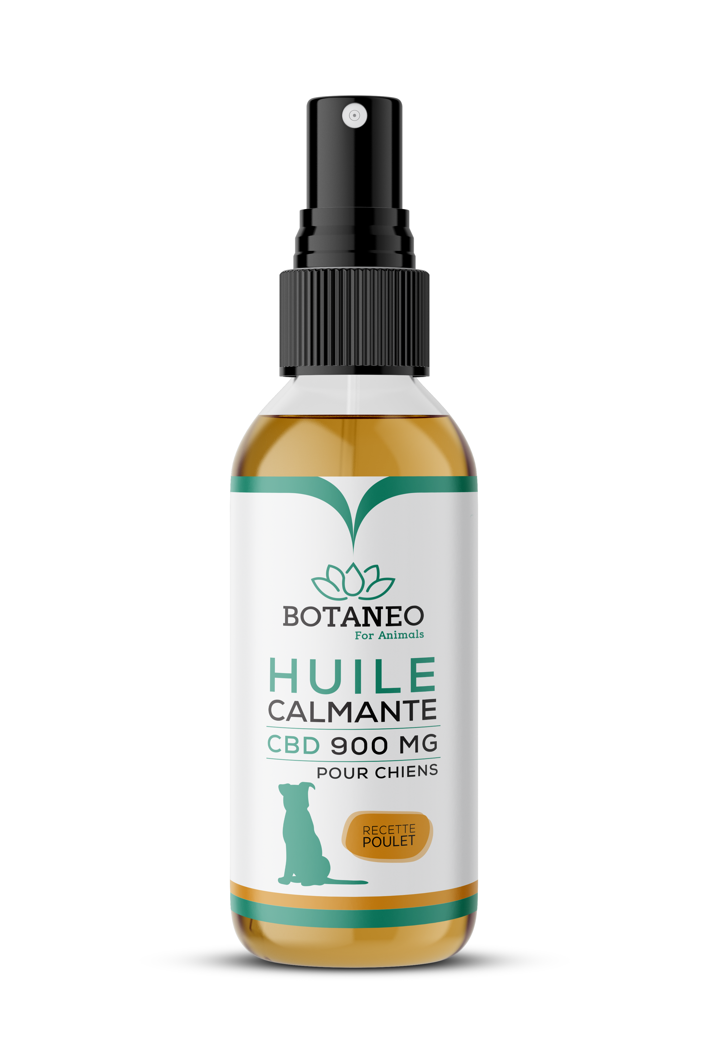 Huile CBD BotaCalm™ Calmante pour Chien Au Poulet