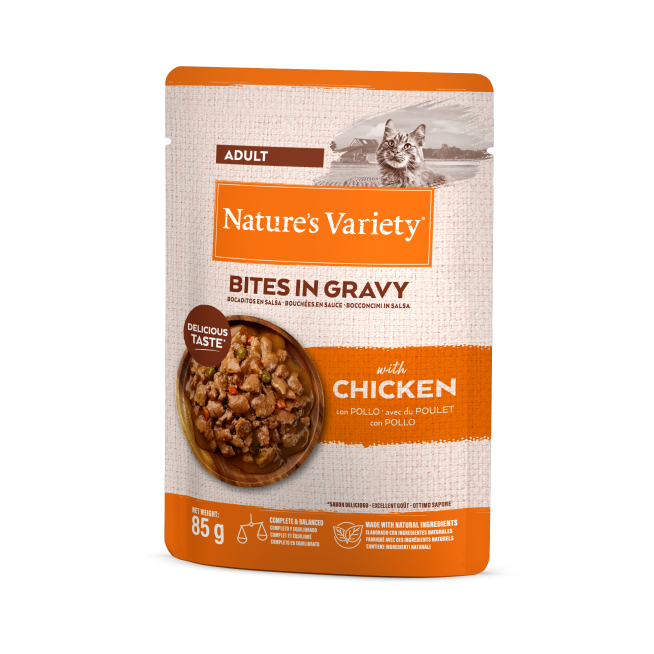 Bouchées en Sauce au Poulet pour Chat Nature's Varietè