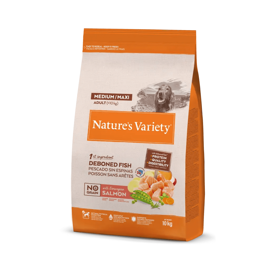 No Grain Medium et Maxi Adult au Saumon Nature's Variety