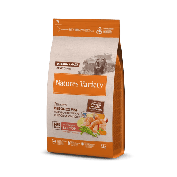 No Grain Medium et Maxi Adult au Saumon Nature's Variety