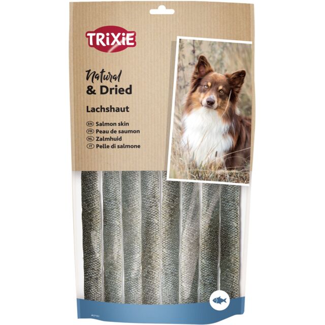 Peau de Saumon Séchée Friandise pour chien Trixie