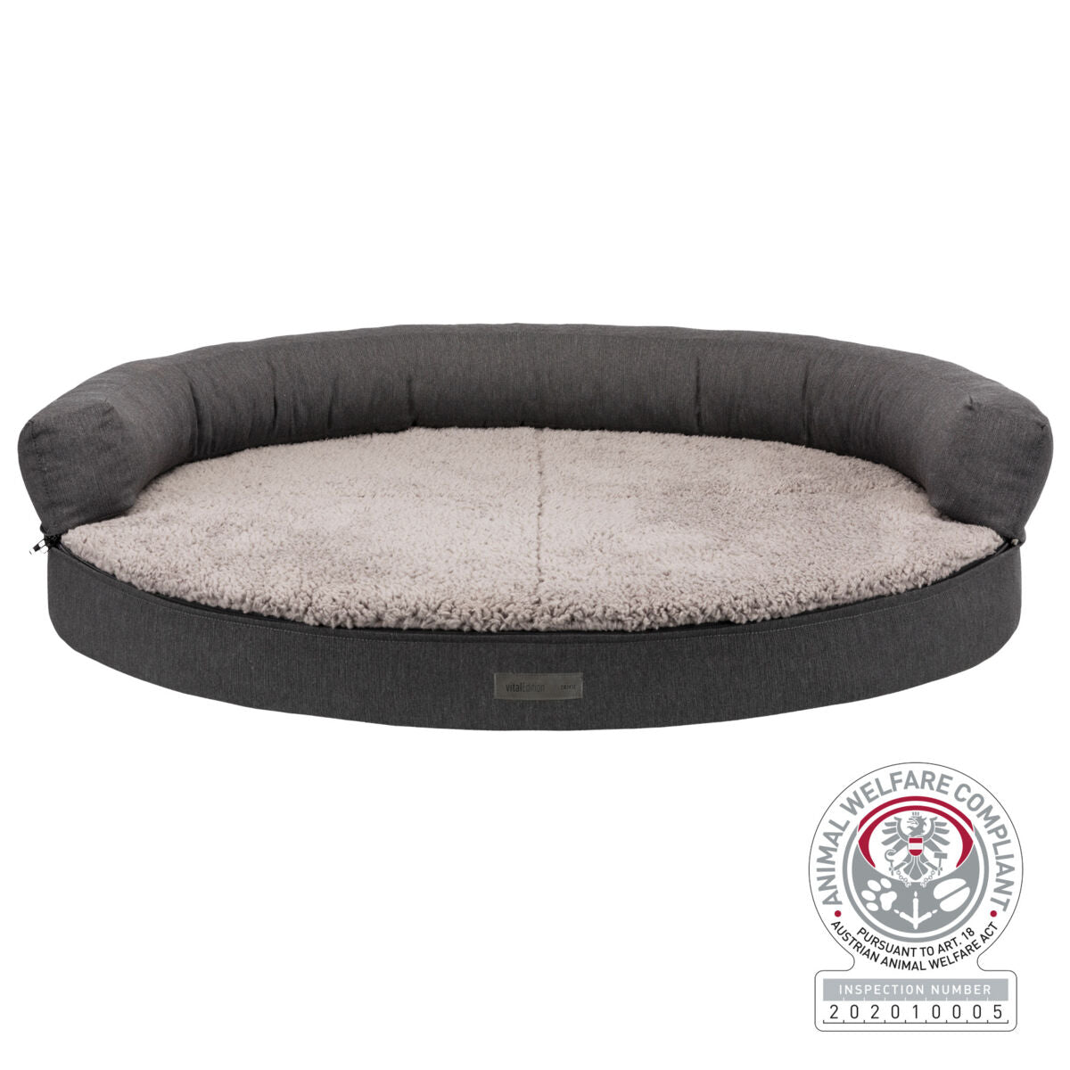 Vital Sofa Bendson Ovale - Gris Fonce Et Gris Clair