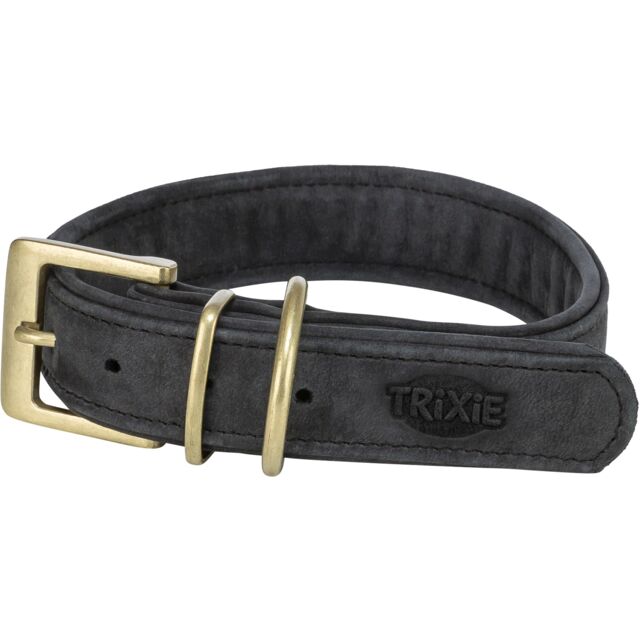 Collier Pure Cuir Extra Large Noir