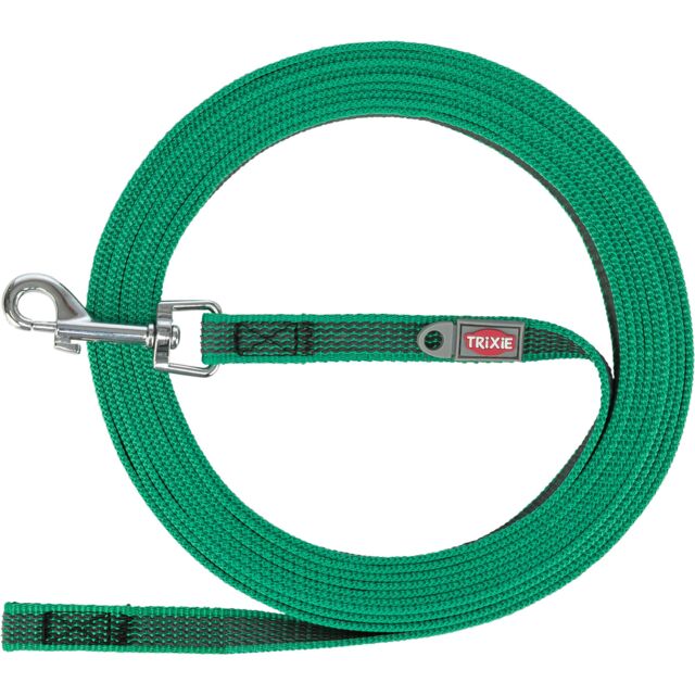 Laisse à Pister Caoutchoutée Verte