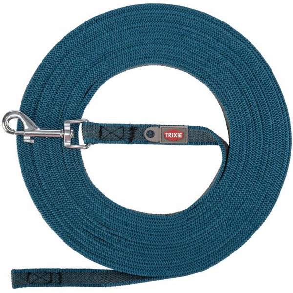 Laisse A Pister Caoutchoutée Bleu Pétrole