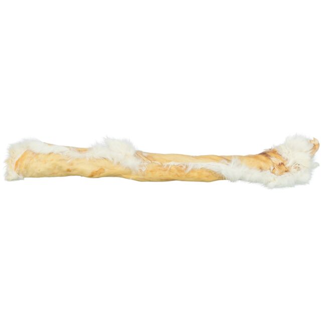 Rouleau de Peau de Lapin avec Fourrure 85g friandise pour chien Trixie
