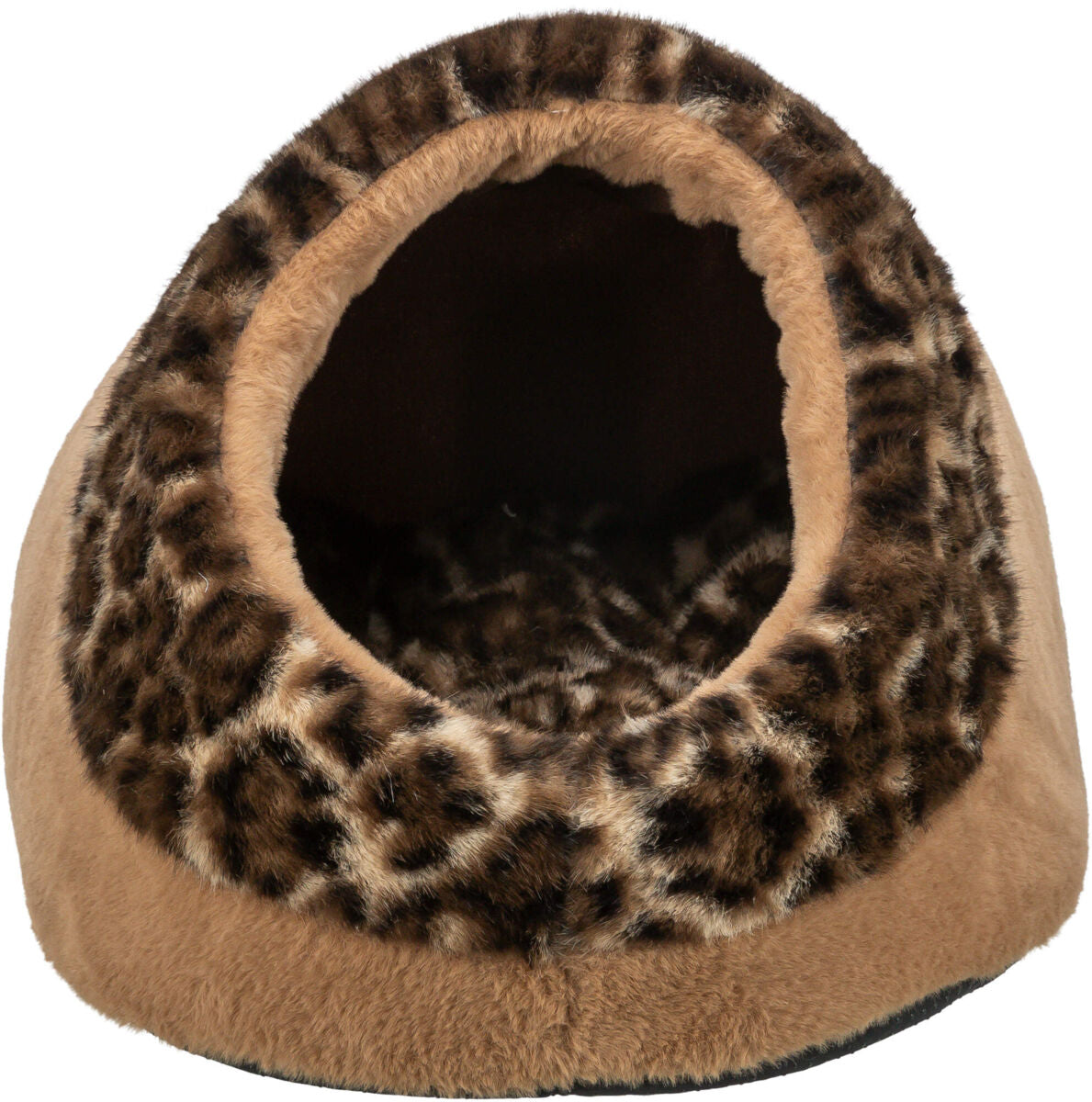 Abri en Peluche Leo pour Chat Brun