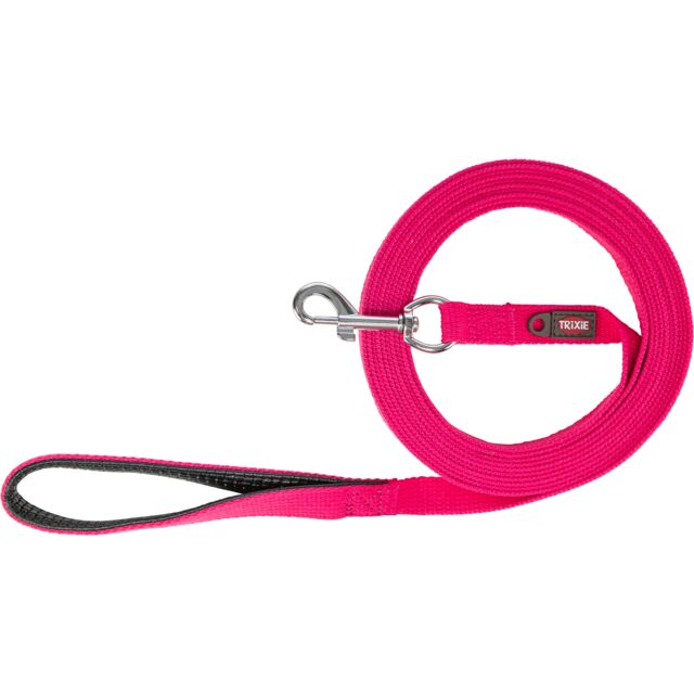 Laisse A Pister Sangle Plate avec Dragonne Fushia