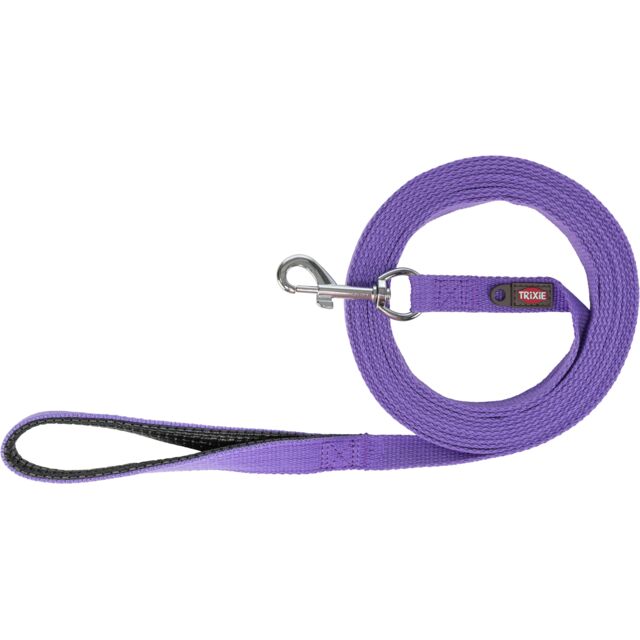 Laisse A Pister Sangle Plate avec Dragonne Mauve