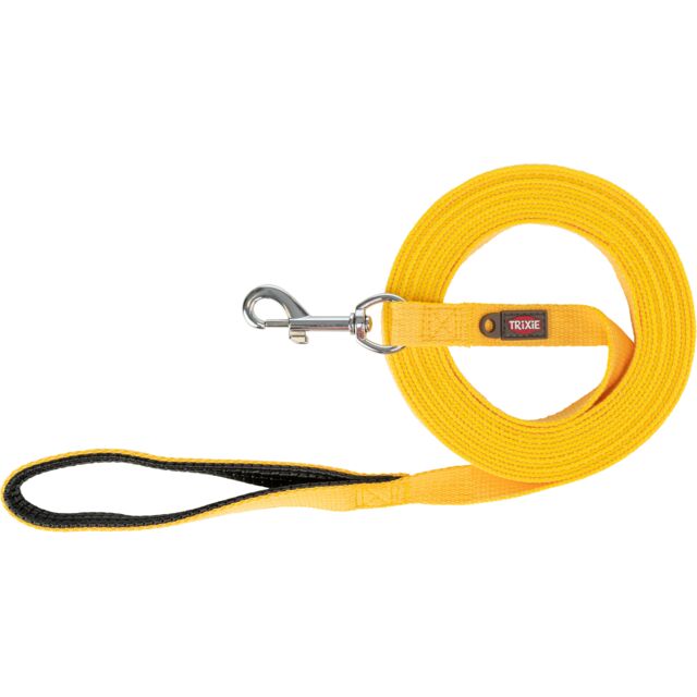 Laisse A Pister Sangle Plate avec Dragonne Jaune