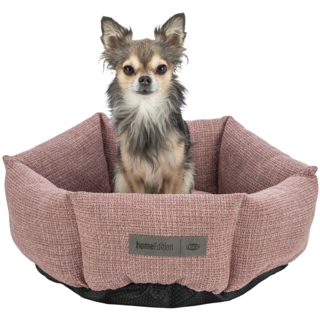 Lit Viviana rond Vieux Rose