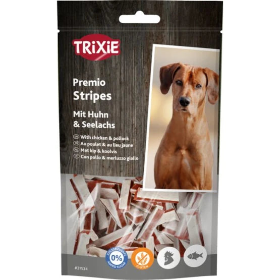 Premio Stripes Friandises Poulet et Lieu Jaune Trixie