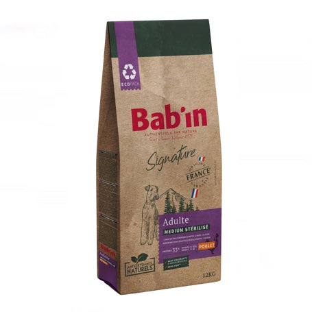 Croquettes Medium Stérilisé BABIN pour Chien