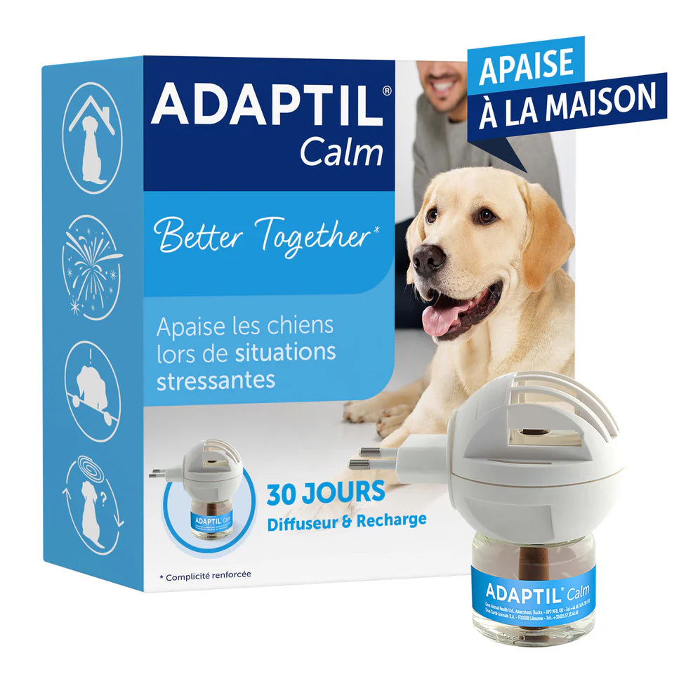 Système de dffusion de phéromones apaisantes pour chien