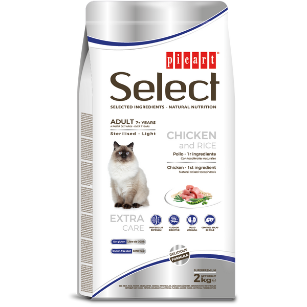 Select Chat Adult 7+ Poulet et Riz Picart