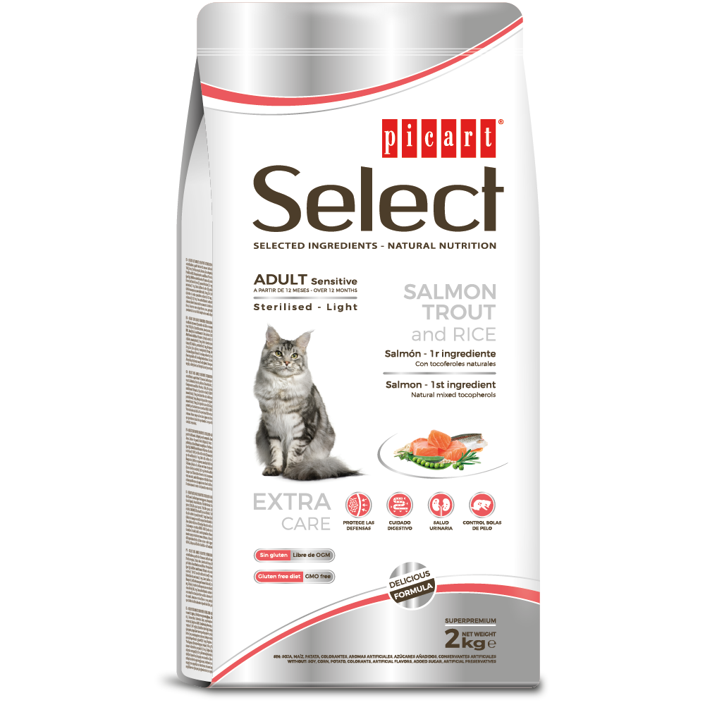 Select Chat Adulte Sensitive Stérilisé Picart