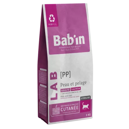 Croquettes LAB Peau et Pelage pour Chat BABIN