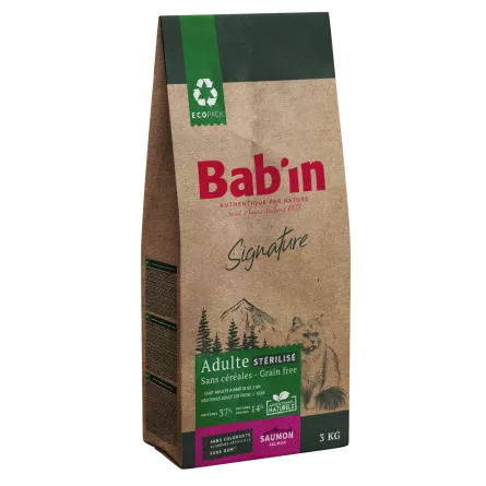 Croquettes Sans Céréales Saumon BABIN pour Chat