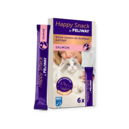 Snack féliway au saumon pour chat