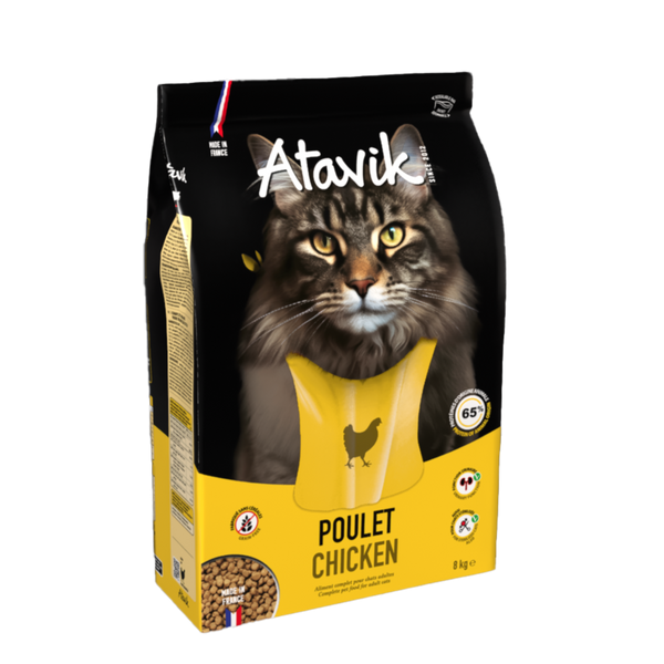 Croquettes sans céréale au poulet Atavik pour Chat