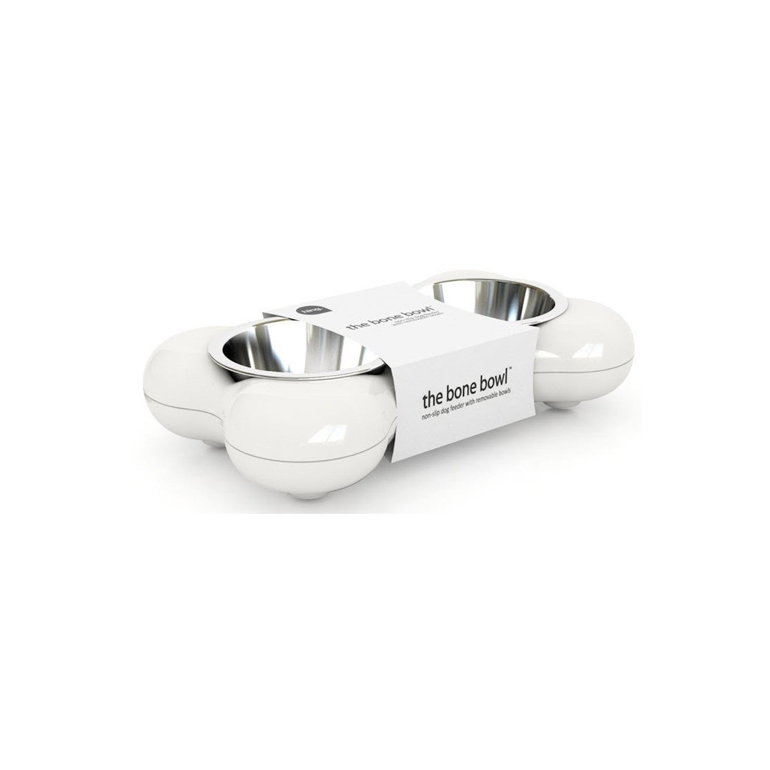 Gamelle Bone Bowl Blanc Hing