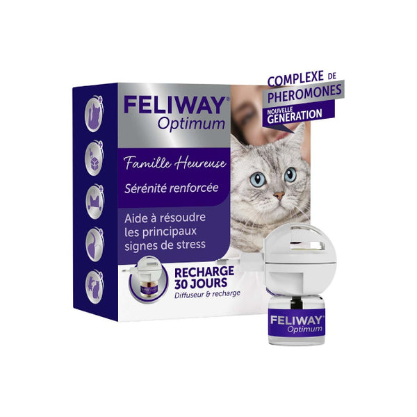 Feliway Optimum Diffuseur + Recharge 30 Jours 48Ml