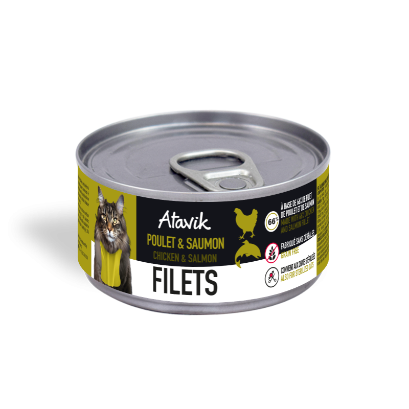 Filets Poulet et Saumon -Chat 70g