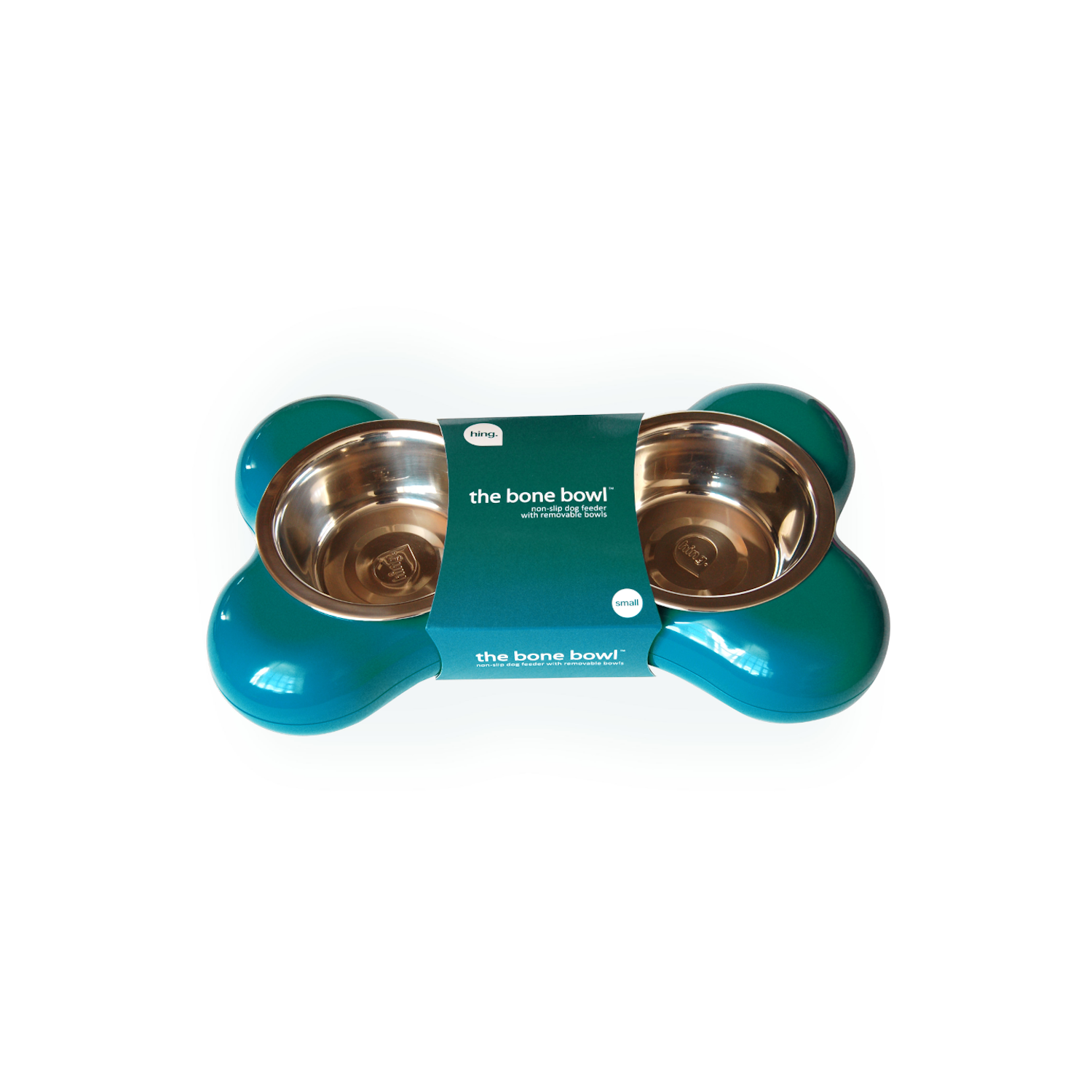 Gamelle Bone Bowl Turquoise Hing