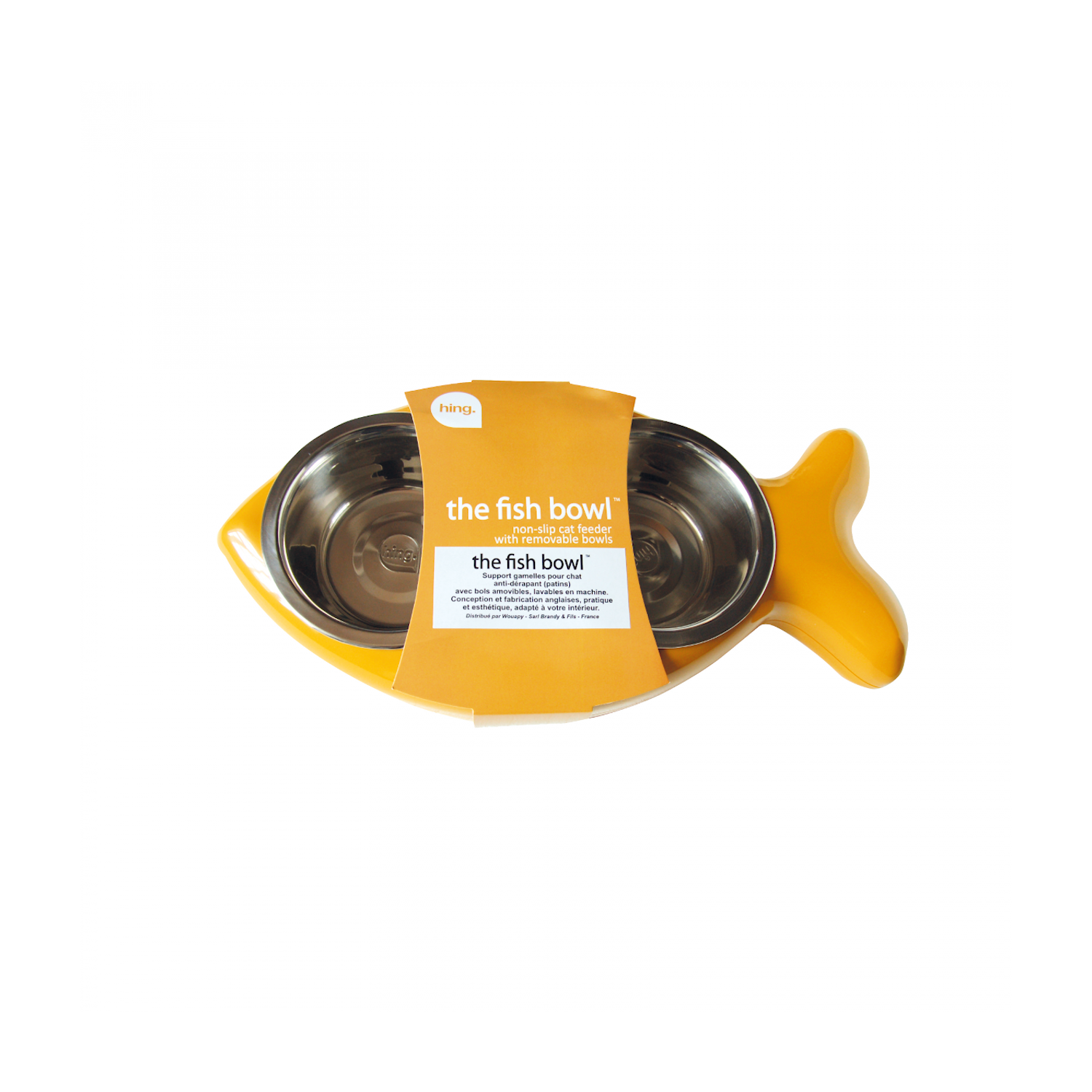 Gamelle Fish Bowl Moutarde Hing pour Chat