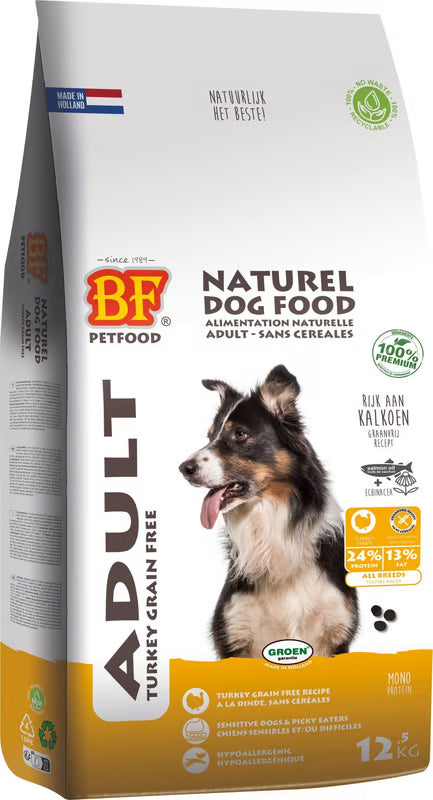 Croquettes Sans Céréales à la Dinde BF PETFOOD