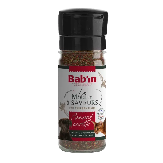 Moulin à Saveur Canard Carotte BABIN pour Chien et Chat
