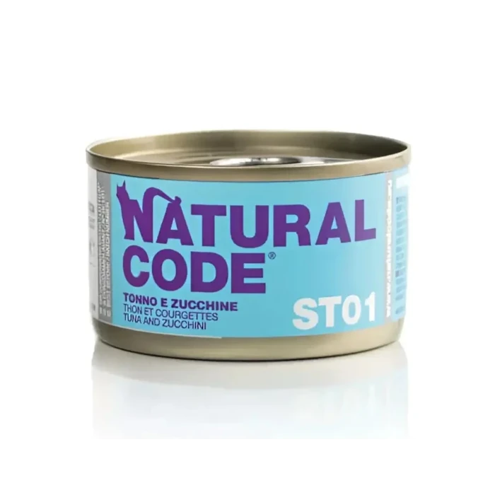 Code 01 Stérilisé Thon & Courgettes Natural Chat 85g