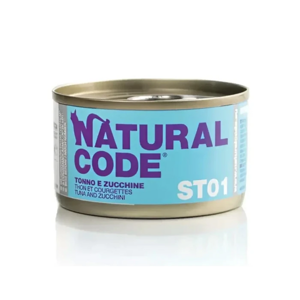 Code 01 Stérilisé Thon & Courgettes Natural Chat 85g