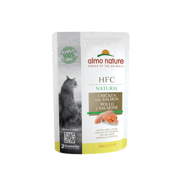 Sachet Poulet et Saumon Almo Nature pour Chat