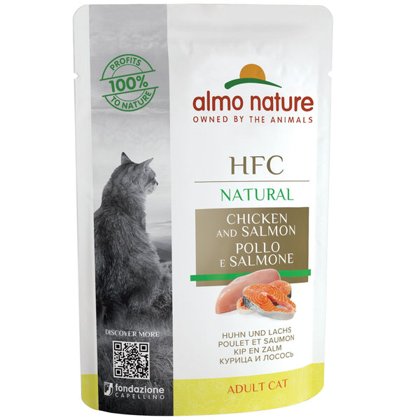 Sachet Poulet et Saumon Almo Nature pour Chat