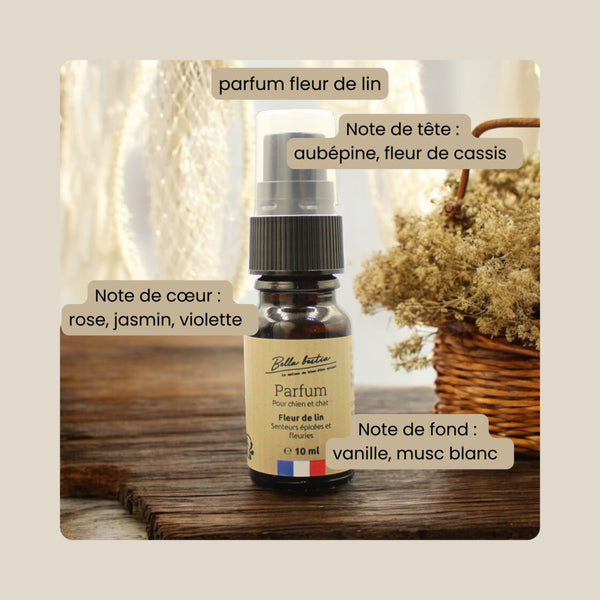 Parfum fleur de lin pour Chien et Chat Bella Bestia
