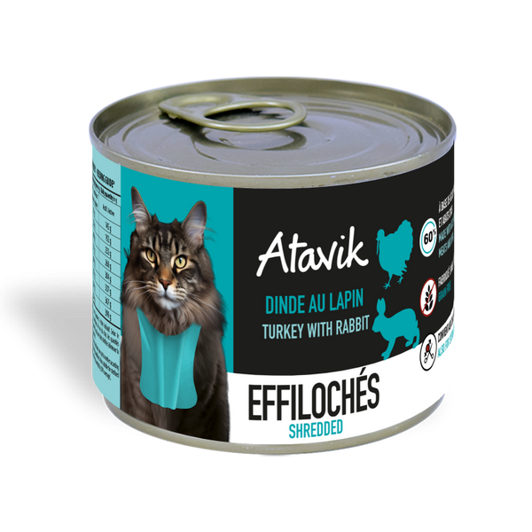 Effilochés Dinde et Agneau -Chat 200g