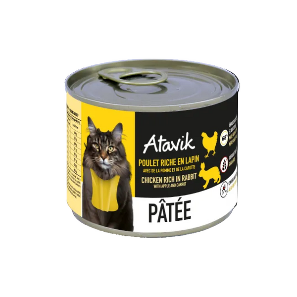 Pâtée Poulet et Lapin -Chat 200g