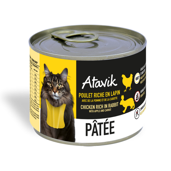 Pâtée Poulet et Lapin  -Chat 200g