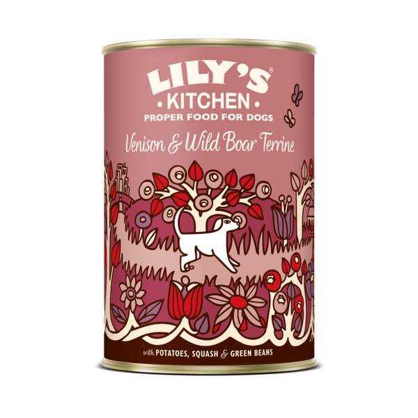 Pâtée en boite au chevreuil pour chiens Lily's Kitchen