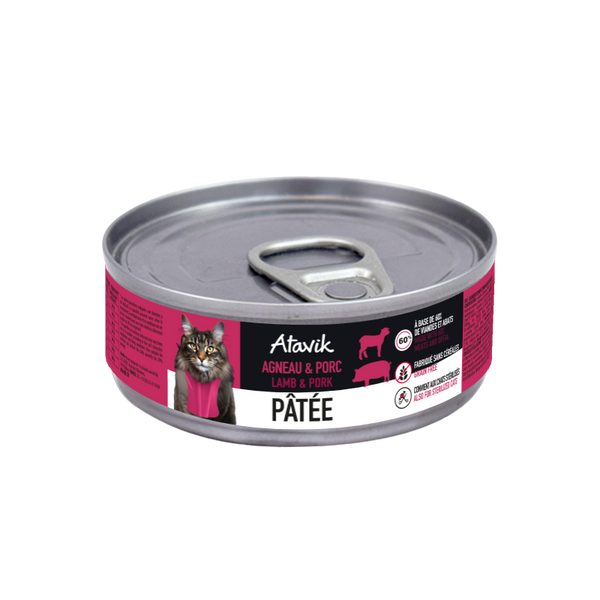 Pâtée Agneau et Porc -Chat 85g