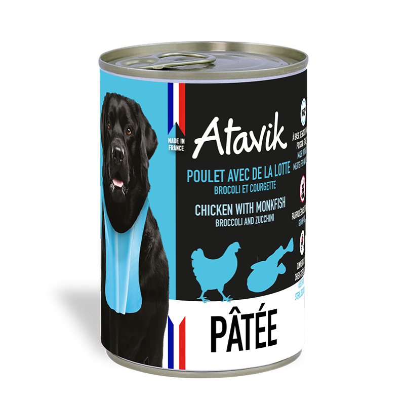 Patée Poulet et Lotte Atavik pour Chien